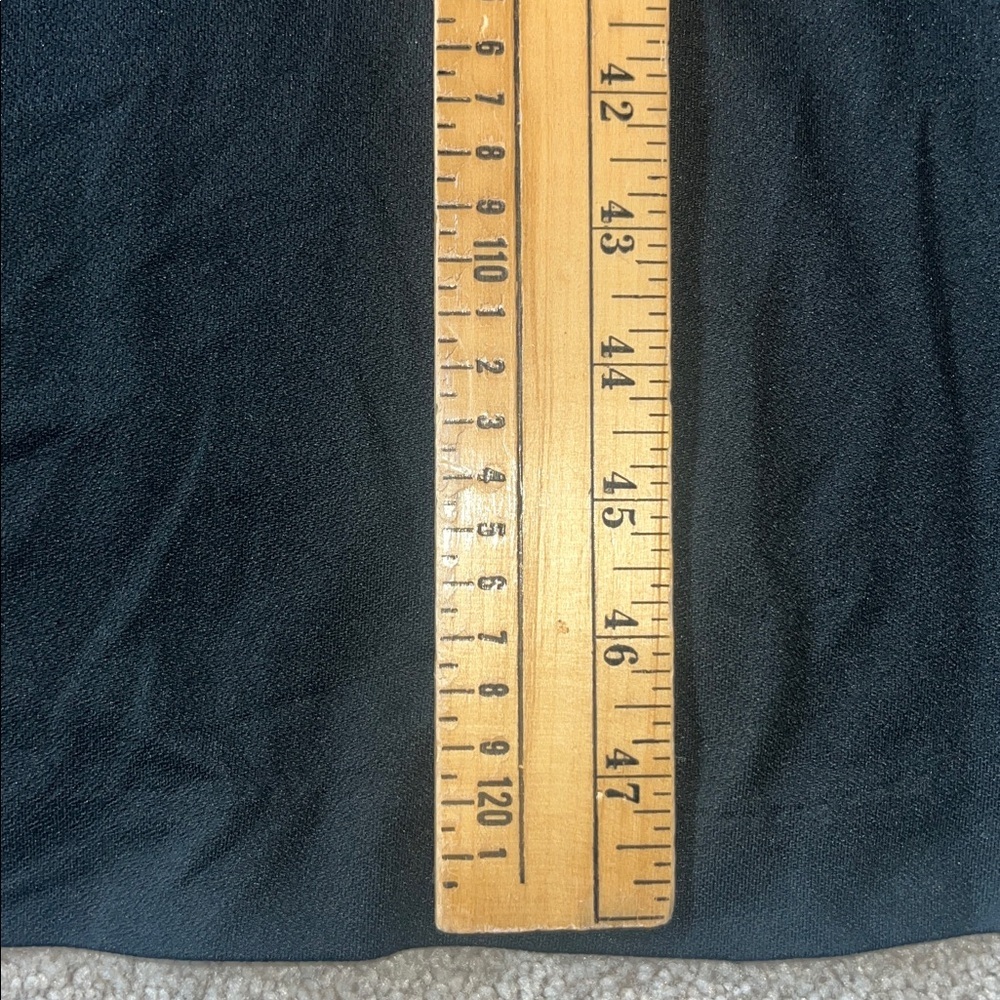 L.L. Bean Black Mock Neck Long Sleeve Midi Dress Size M - Picture 8 of 8